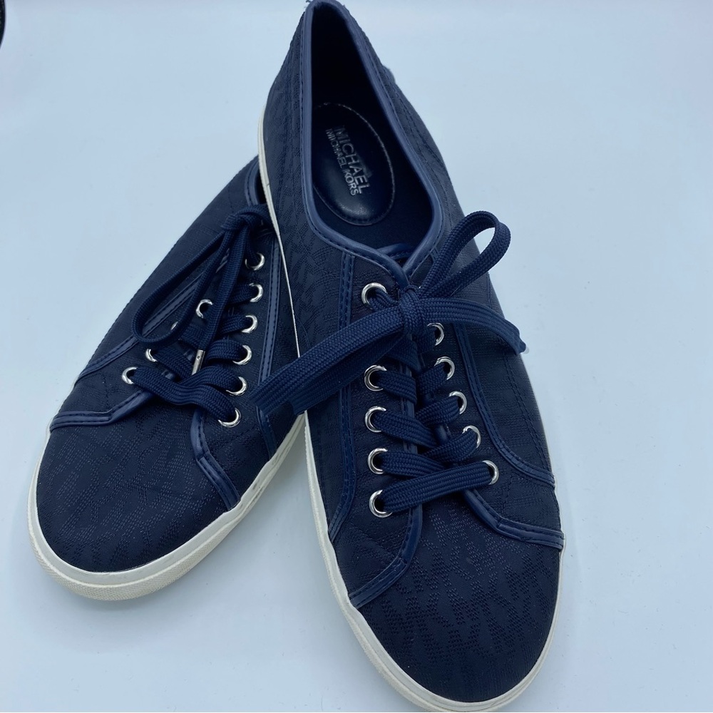 Michael Kors Dark Blue Lace-Up Sneakers